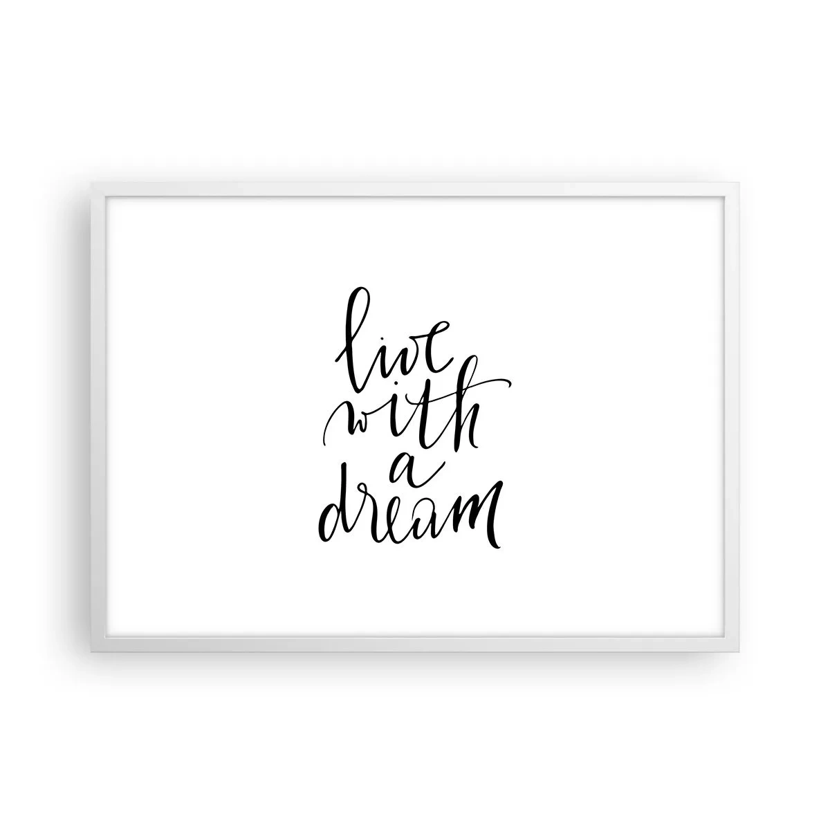 Poster in einem weißen Rahmen - Na sicher - 70x50 cm