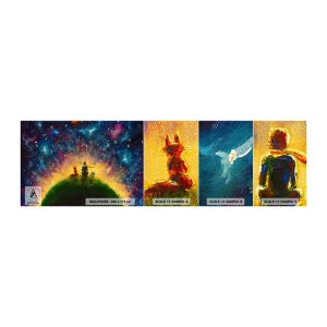 Fototapetenmuster Standard Eco - Liebe und Freundschaft - die ganze Welt - Für Kinder, Freundschaft, Abstraktion - 100x30 cm