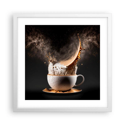 Poster in einem weißen Rahmen - Geschmacksexplosion - 40x40 cm