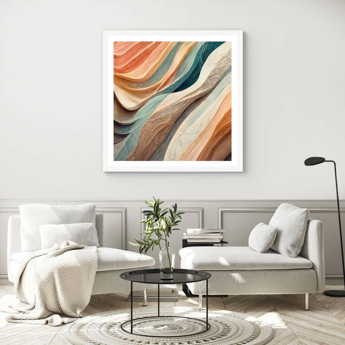 Poster in einem weißen Rahmen - Moment vor der Veränderung - 60x60 cm