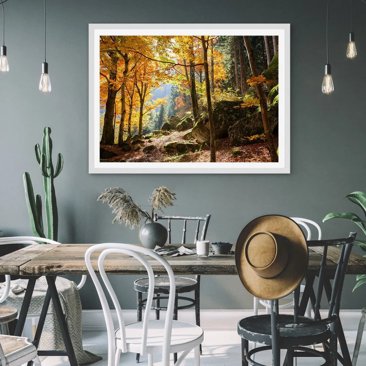 Poster in einem weißen Rahmen - Zeit zum Entspannen - 91x61 cm