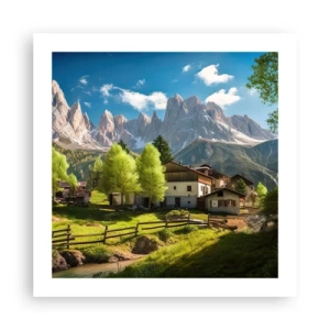 Poster - Alpenidylle - 50x50 cm