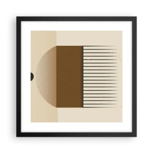 Poster in einem schwarzem Rahmen - Verschiedene Staaten - 40x40 cm
