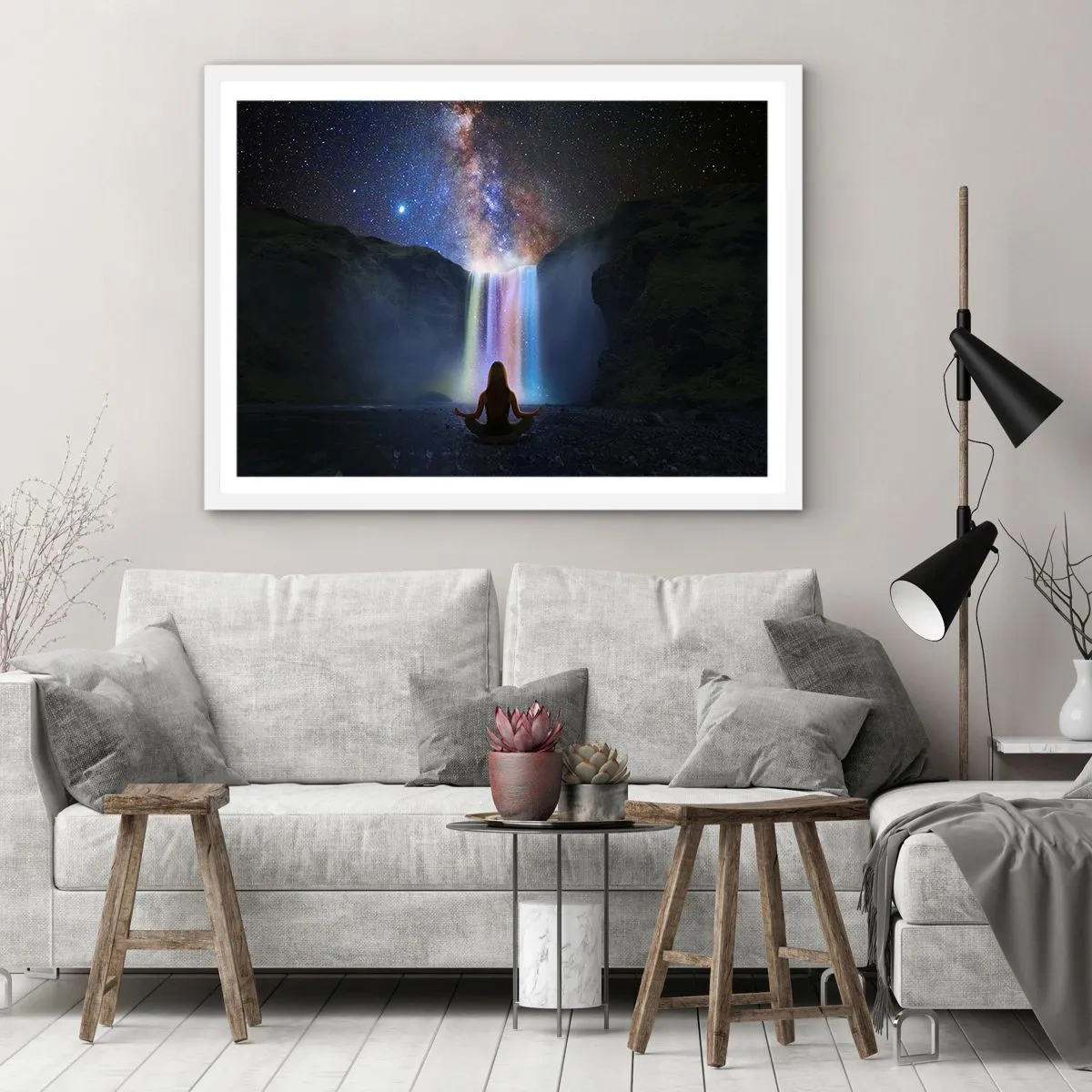 Poster in einem weißen Rahmen - Absolute Harmonie - 50x40 cm