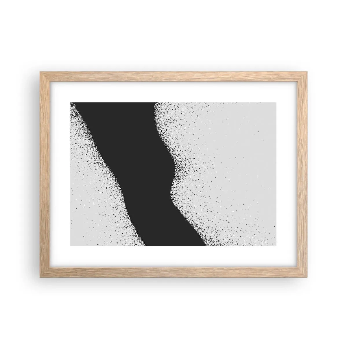 Poster in einem Rahmen aus heller Eiche - Flüssiges Gleichgewicht - 40x30 cm