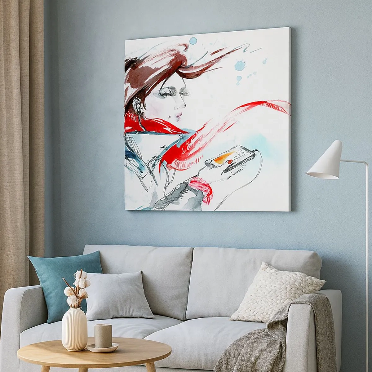 Bild auf Leinwand - Leinwandbild - Mit mir stimmt was nicht - 30x30 cm