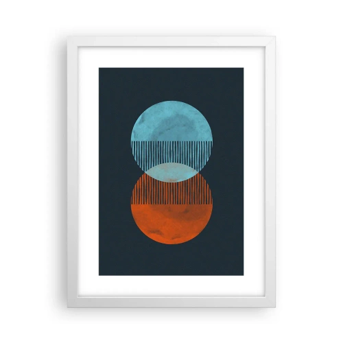 Poster in einem weißen Rahmen - Astronomische Fantasie - 30x40 cm