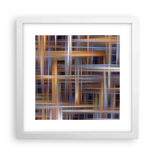 Poster in einem weißen Rahmen - Aus Licht gewebt - 30x30 cm