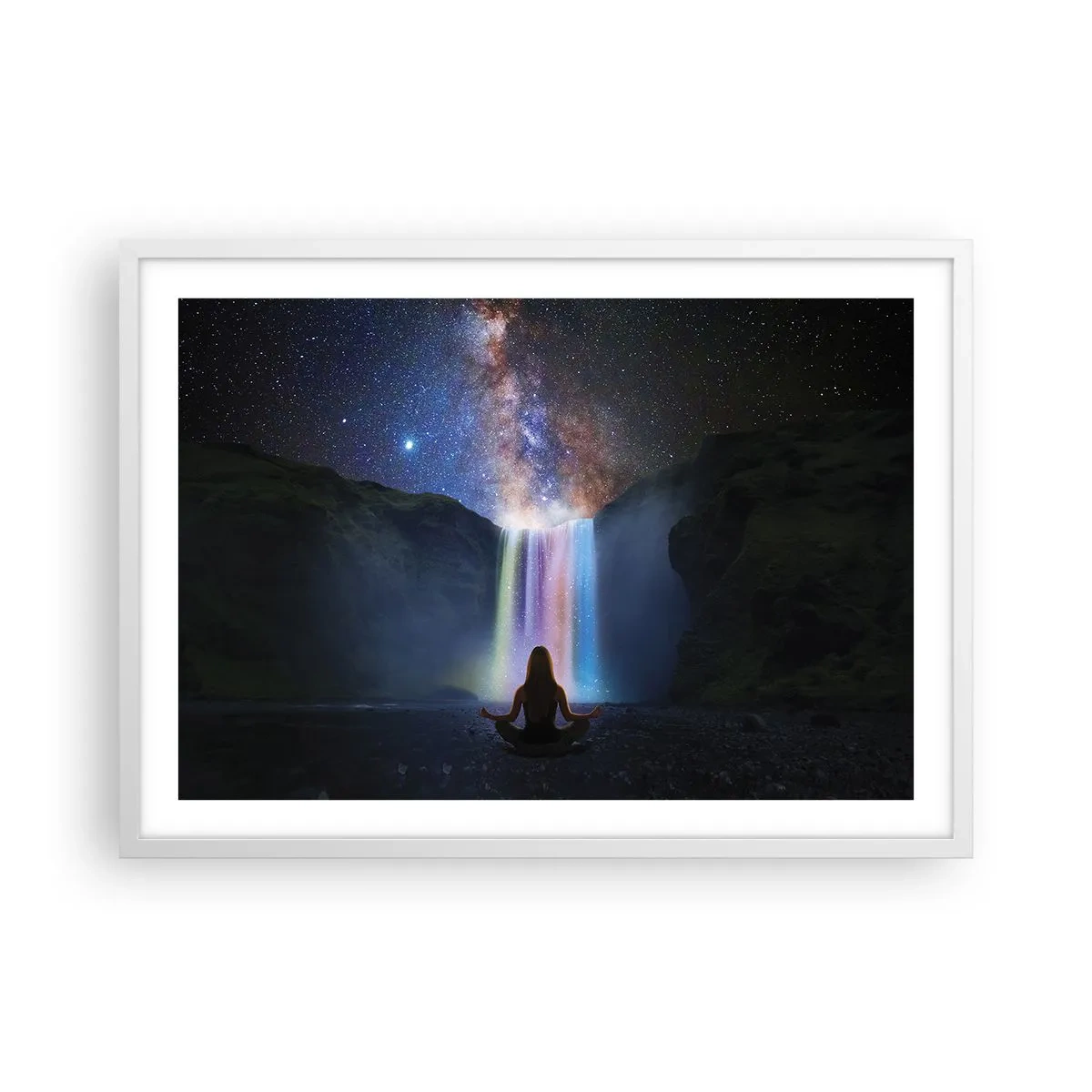 Poster in einem weißen Rahmen - Absolute Harmonie - 70x50 cm