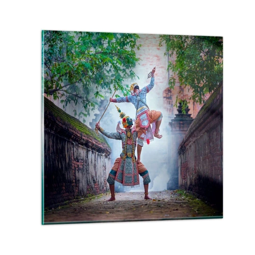 Glasbild - Bild auf glas - Der Tanz ist umwerfend schön - 50x50 cm