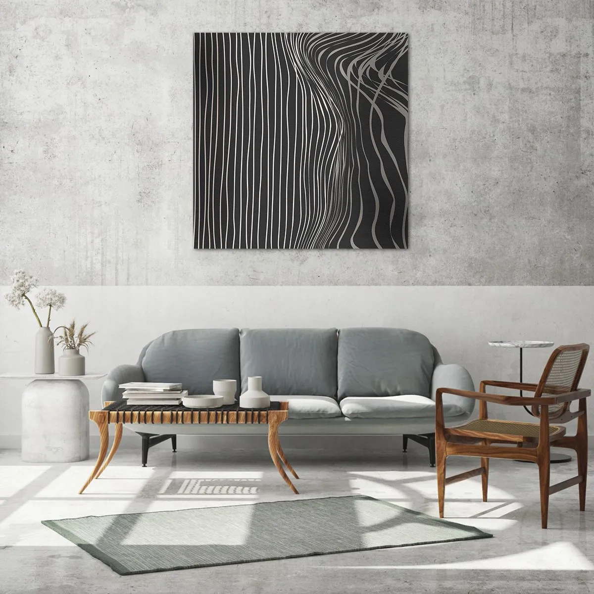 Glasbild - Bild auf glas - Rhythmus und Akzent - 40x40 cm