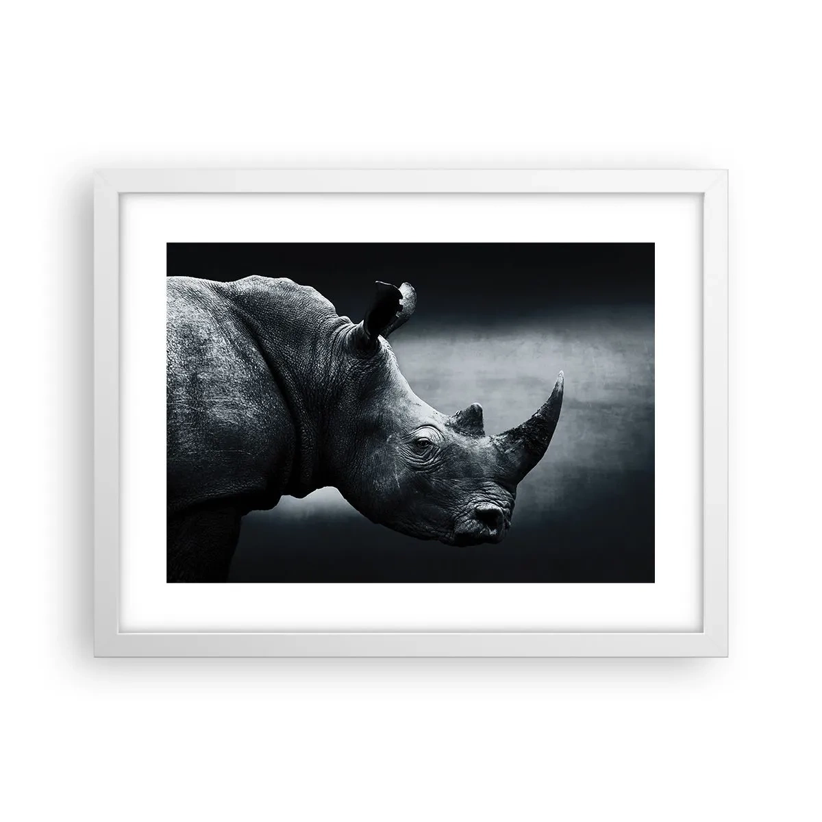 Poster in einem weißen Rahmen - Richtiges Profil - 40x30 cm