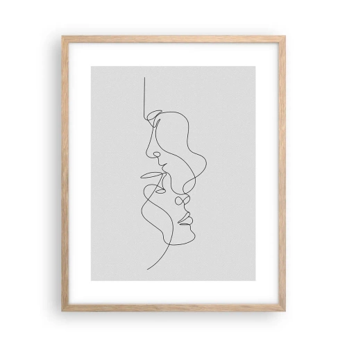 Poster in einem Rahmen aus heller Eiche - Die Hitze bitterer Begierden - 40x50 cm