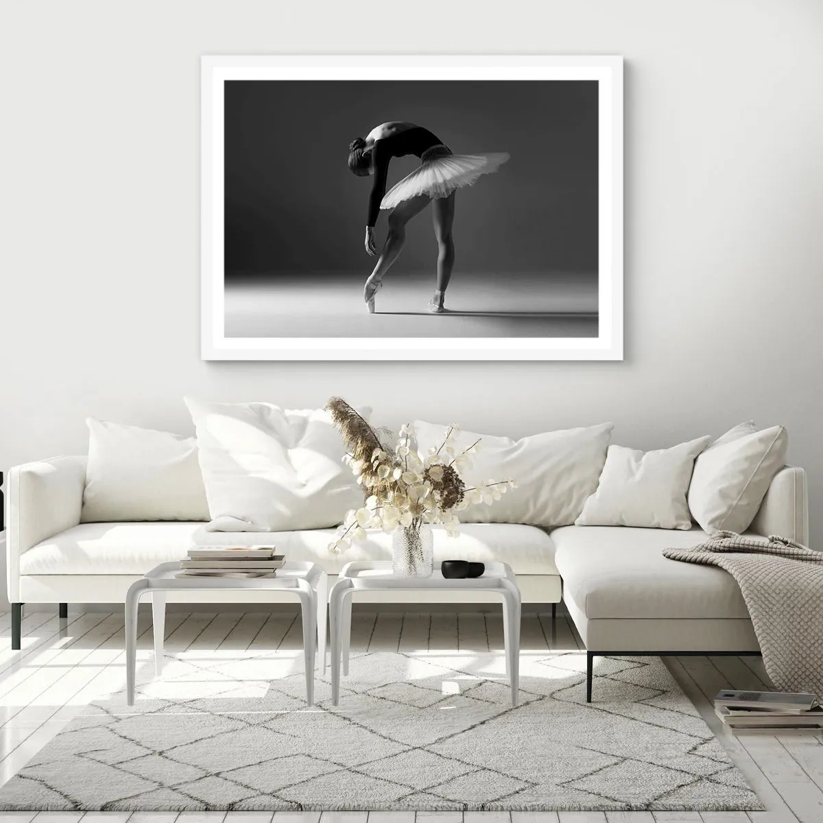 Poster in einem weißen Rahmen - Bella Ballerina - 50x40 cm