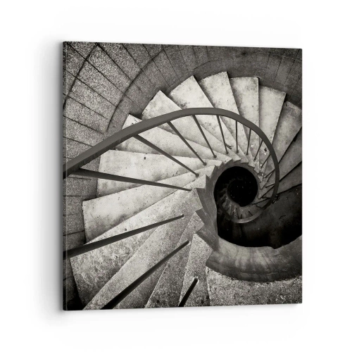 Bild auf Leinwand - Leinwandbild - Treppe hoch, Treppe runter - 70x70 cm