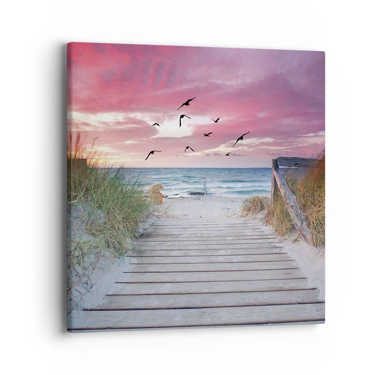 Bild auf Leinwand - Leinwandbild - Baltischer Eindruck - 40x40 cm