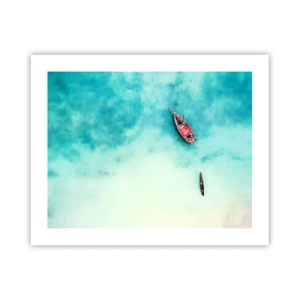 Poster - Denn an den Stränden von Sansibar, wenn der Wasserüberschuss ... - 50x40 cm