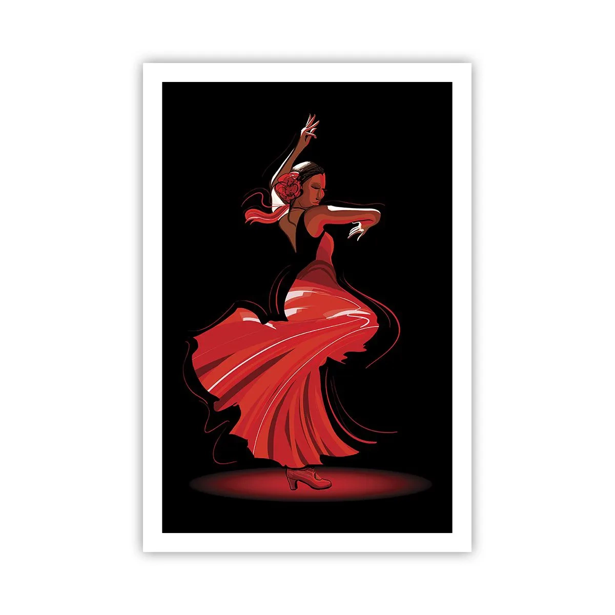 Poster - Der feurige Geist des Flamenco - 61x91 cm