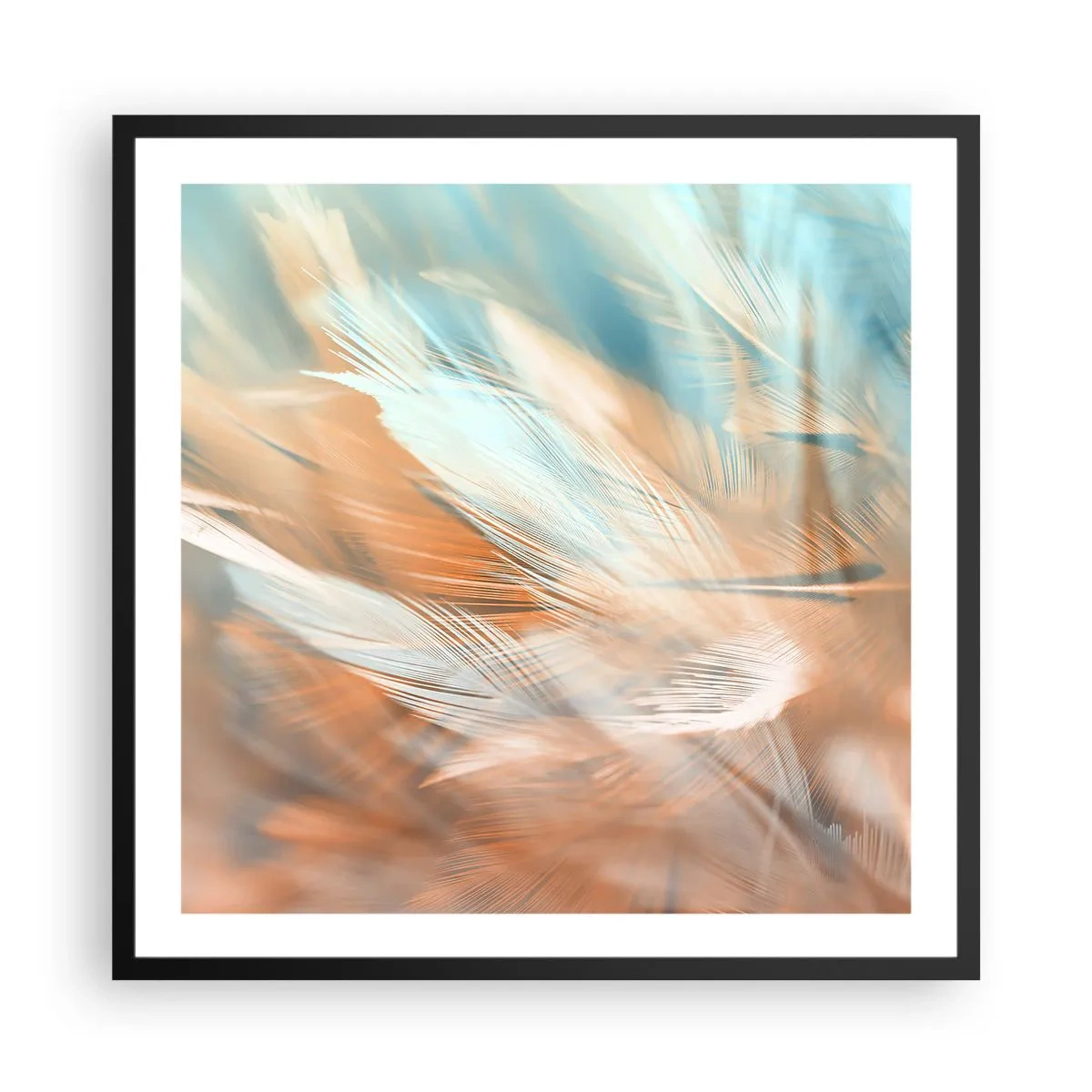 Poster in einem schwarzem Rahmen - Im Land der Sanftmut - 60x60 cm