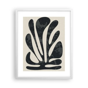 Poster in einem weißen Rahmen - Vielfingrige Abstraktion - 40x50 cm