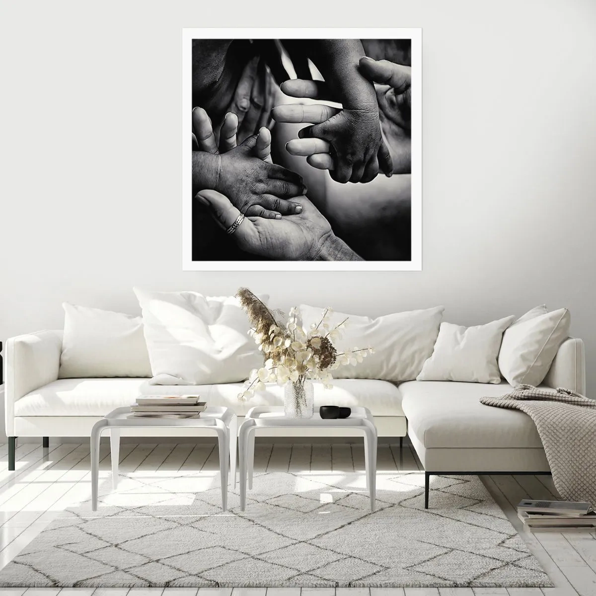 Poster - Mensch sein - 40x40 cm