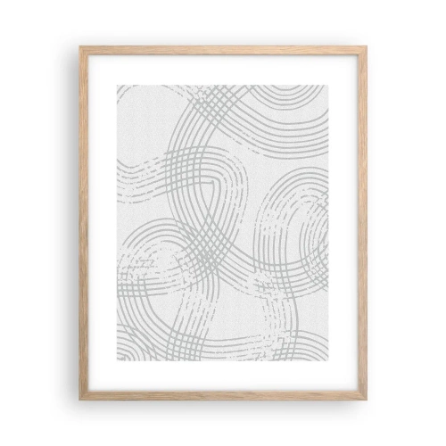 Poster in einem Rahmen aus heller Eiche - Es gibt keinen einfachen Weg - 40x50 cm