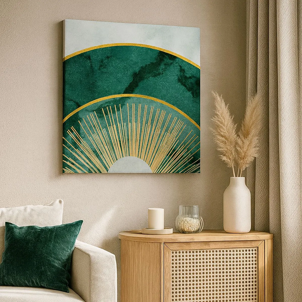 Bild auf Leinwand - Leinwandbild - Anderes Sonnensystem - 30x30 cm