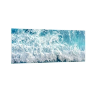 Glasbild - Bild auf glas - Freudig und springend - 100x40 cm