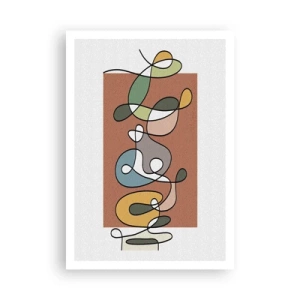 Poster - Abstraktion: bunter Tanz - 70x100 cm