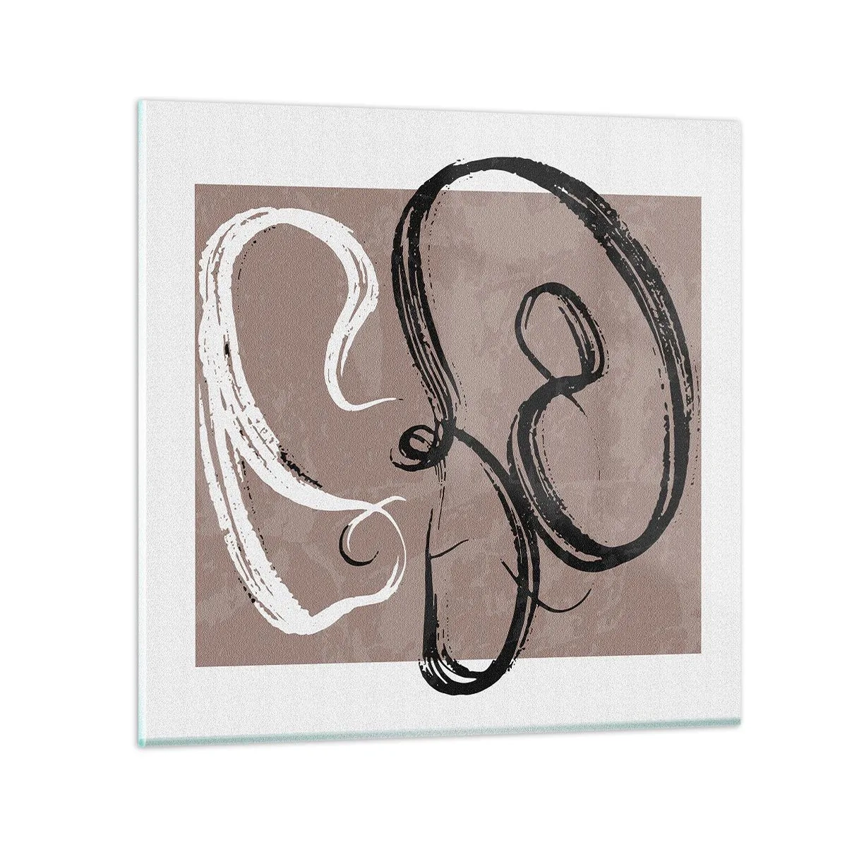 Glasbild - Bild auf glas - Komposition – die Suche nach Fülle - 40x40 cm