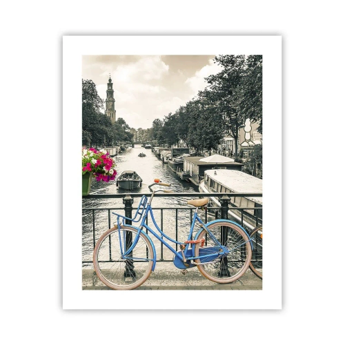 Poster - Die Farben der Amsterdamer Straße - 40x50 cm