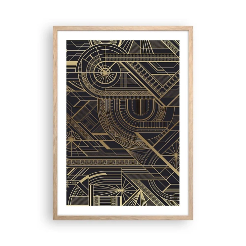 Poster in einem Rahmen aus heller Eiche - Konzepte, Ideen, Pläne - 50x70 cm