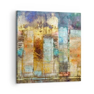 Bild auf Leinwand - Leinwandbild - Sonnige Metropole - 60x60 cm