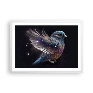 Poster in einem weißen Rahmen - Diamantsperling - 70x50 cm