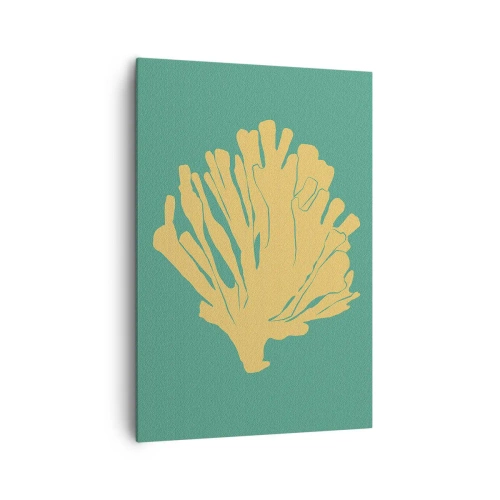 Bild auf Leinwand - Leinwandbild - Unterwasserwaldbusch - 70x100 cm