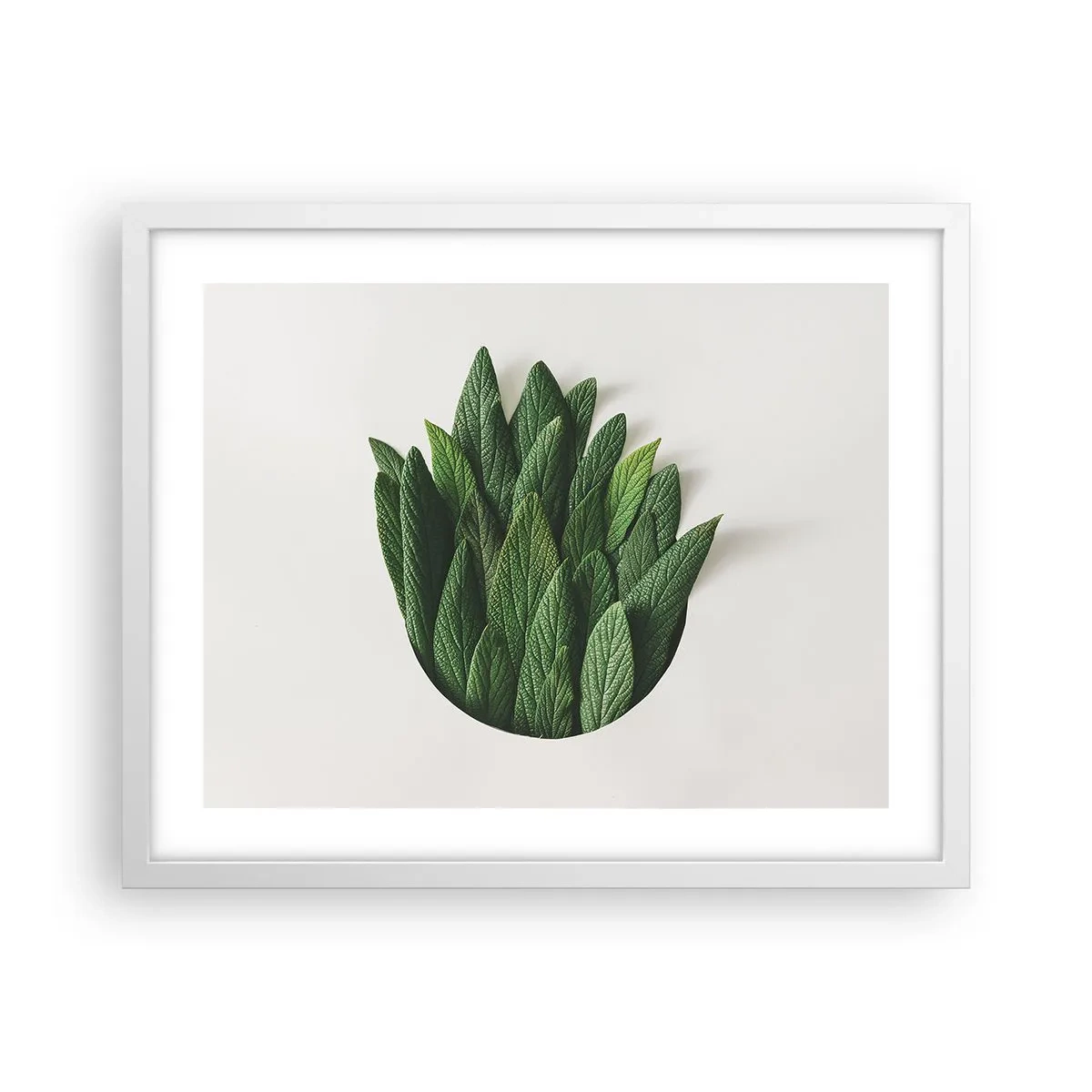 Poster in einem weißen Rahmen - Ungebremste Neugier - 50x40 cm