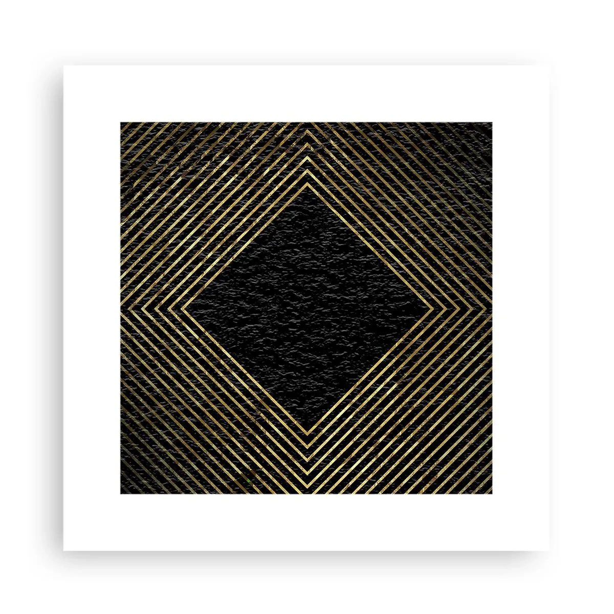 Poster - Geometrie im glamourösen Stil - 30x30 cm