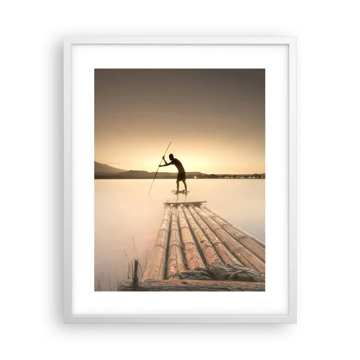 Poster in einem weißen Rahmen - Vor dem schlafen gehen - 40x50 cm