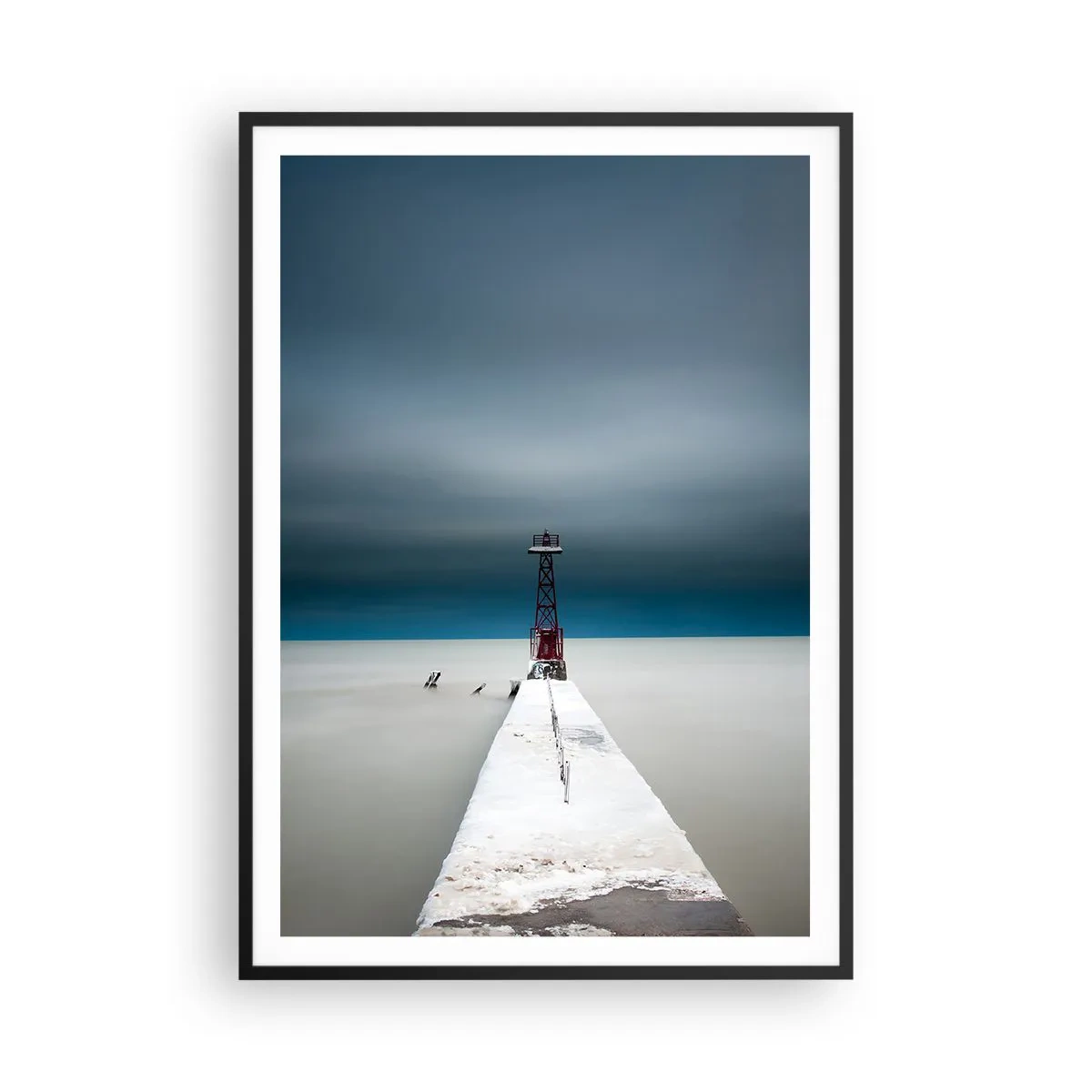 Poster in einem schwarzem Rahmen - Um der Weite zu begegnen - 70x100 cm