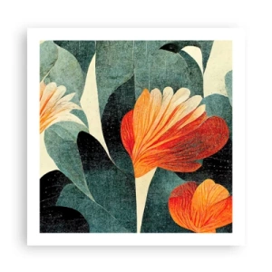 Poster - Hitze der Tropen und Kühle des Grüns - 60x60 cm