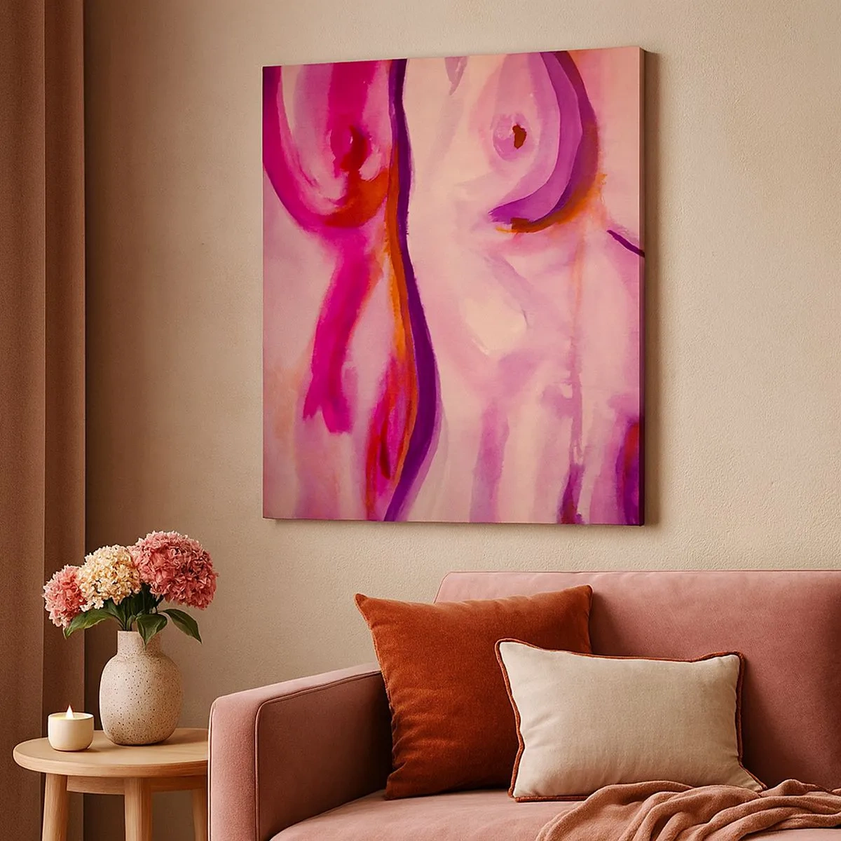 Bild auf Leinwand - Leinwandbild - Ode an die Weiblichkeit - 30x30 cm