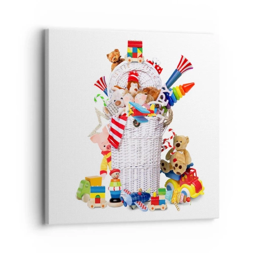 Bild auf Leinwand - Leinwandbild - Schätze für Kleinkinder - 30x30 cm
