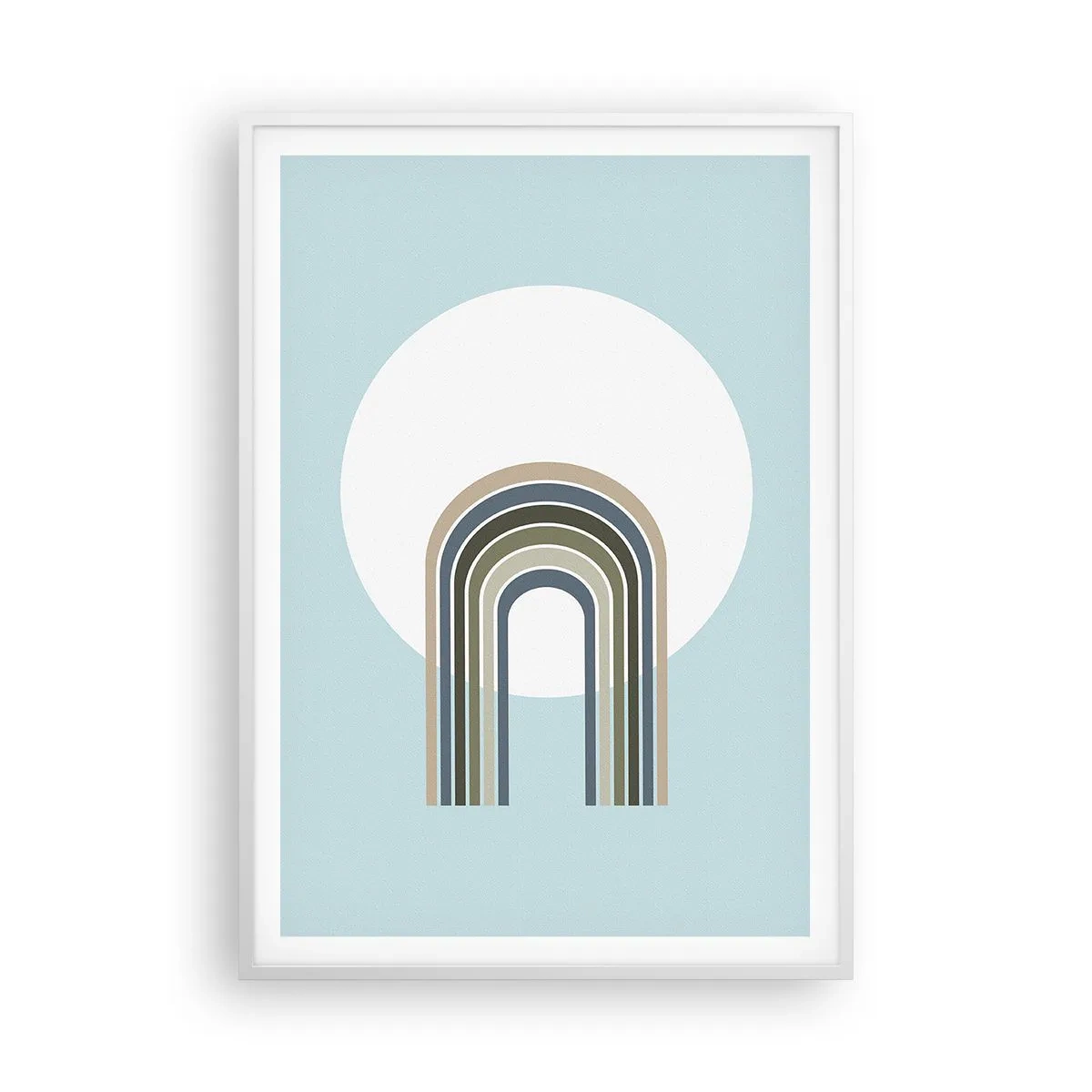 Poster in einem weißen Rahmen - Unwiderstehliche Anziehungskraft - 70x100 cm