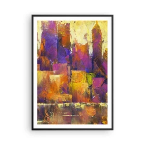 Poster in einem schwarzem Rahmen - Metropolitische Komposition - 70x100 cm