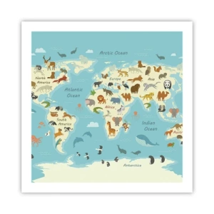 Poster - Gute Nachbarn - 60x60 cm