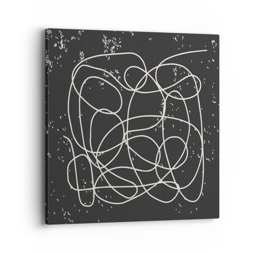 Bild auf Leinwand - Leinwandbild - Wandernde, umherschweifende Gedanken - 40x40 cm