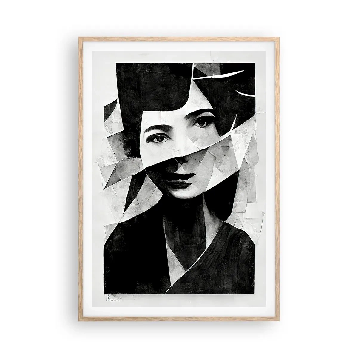 Poster in einem Rahmen aus heller Eiche - So, wie du wirklich bist… - 70x100 cm