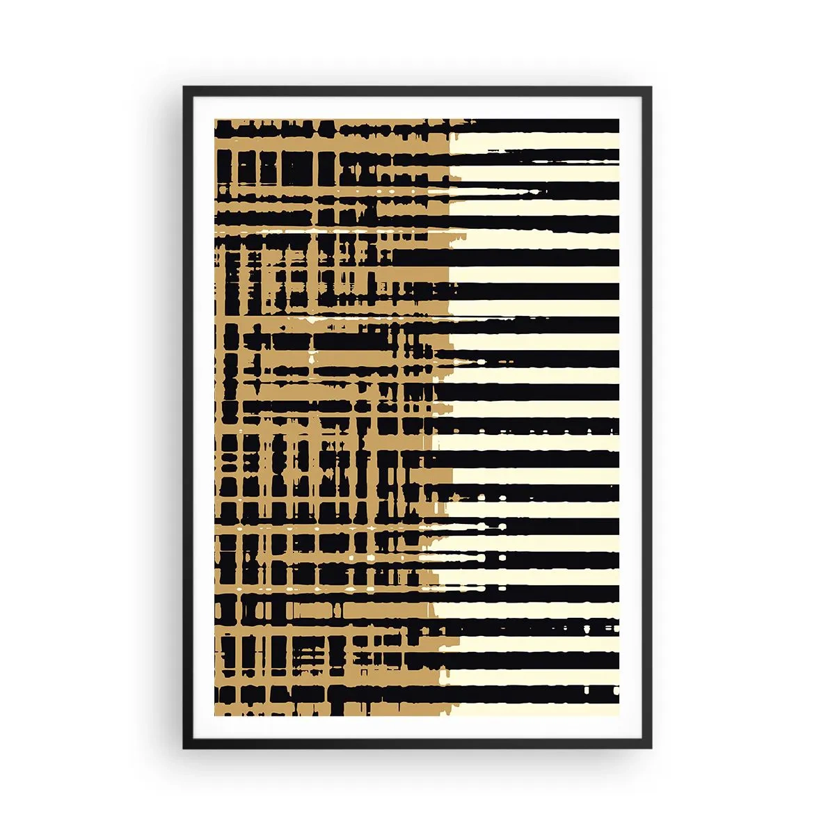 Poster in einem schwarzem Rahmen - Architektonische Abstraktion - 70x100 cm