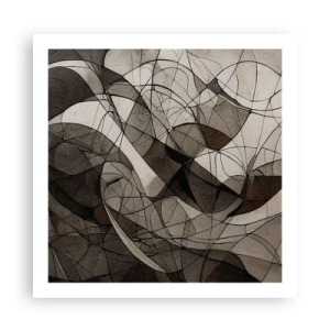 Poster - Zirkulation von Erdfarben - 60x60 cm