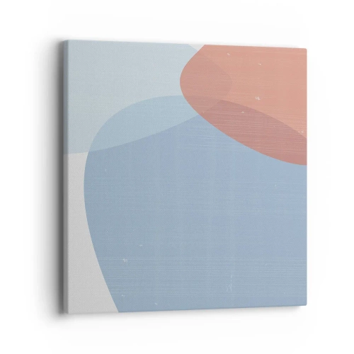 Bild auf Leinwand - Leinwandbild - Pastellbeziehungen - 40x40 cm